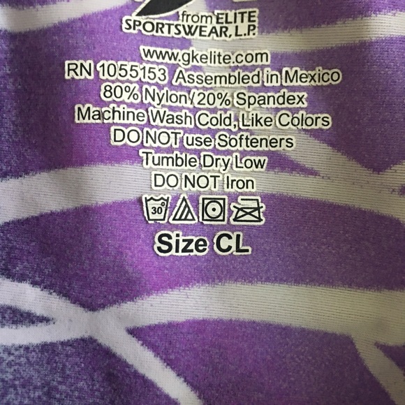 GK Scoop Neck Gymnastics Leotard - Picture 4 of 5